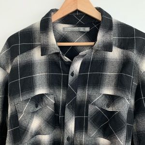 ICEBREAKER Merino Wool Plaid Button Down Shirt